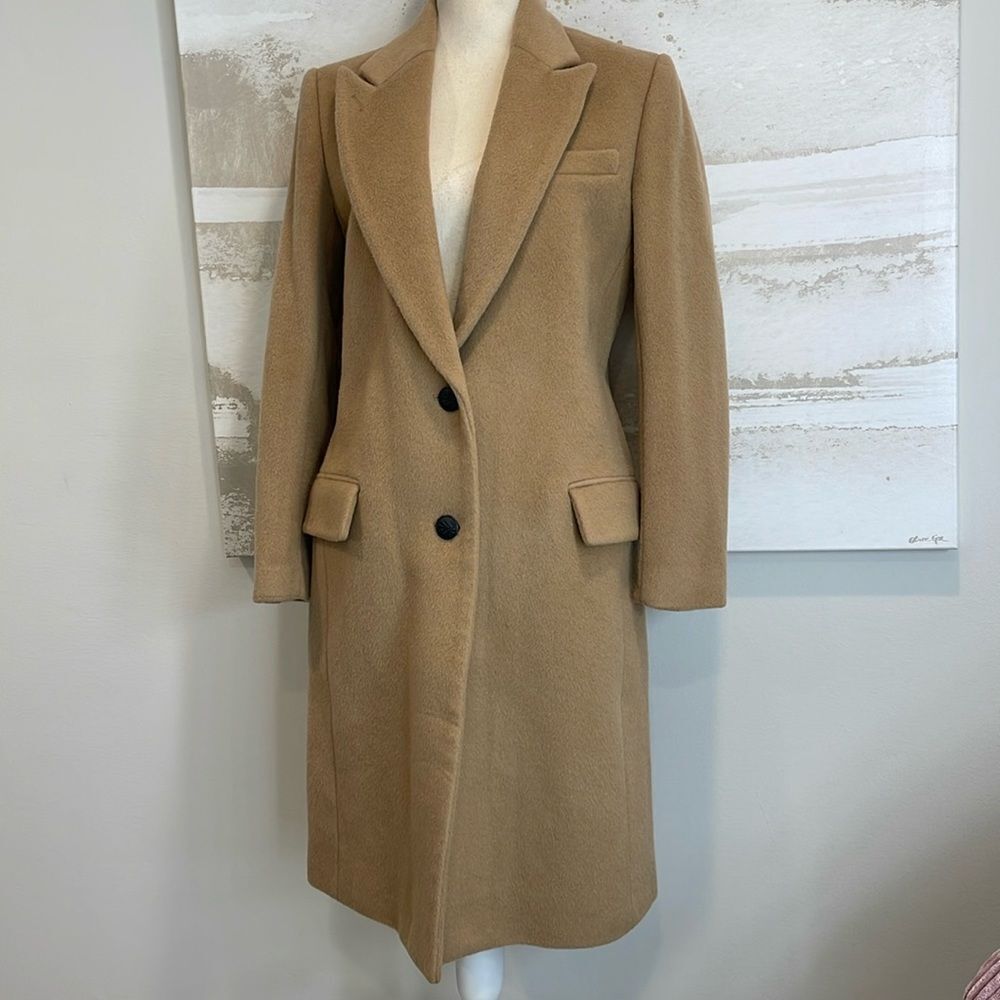 Rag & Bone ICONS Wooster Wool Blend Camel Coat - Size Small